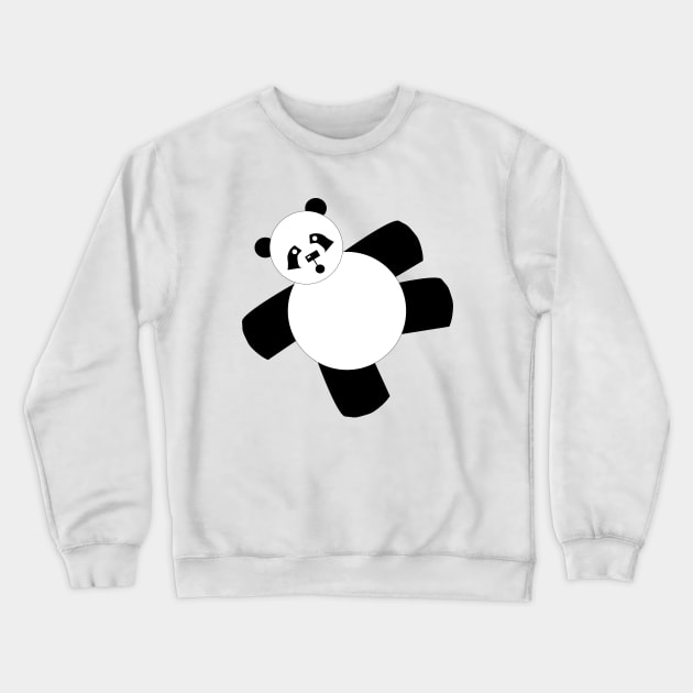 Funny Panda Crewneck Sweatshirt by redhornet